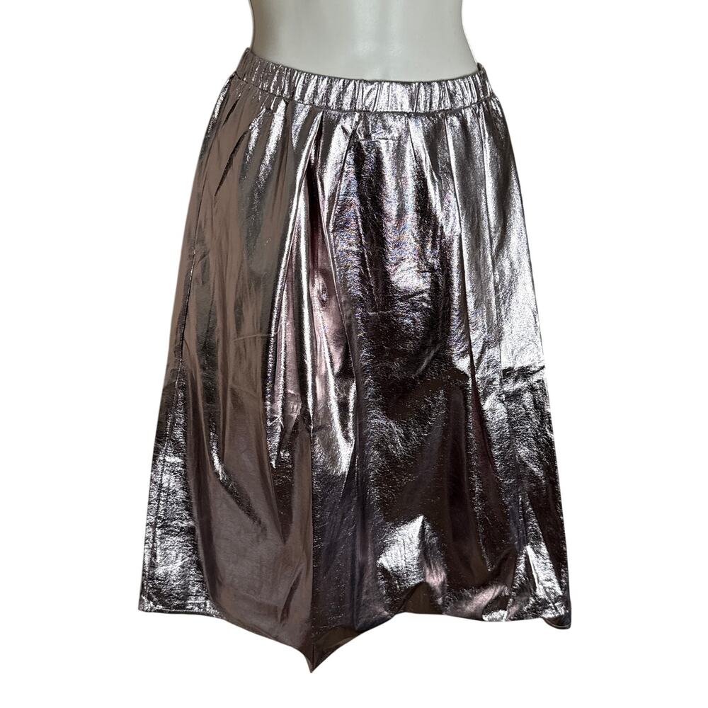 Tulip B Unique Vintage Bronze Foil Metallic A- line Skirt XL NWT